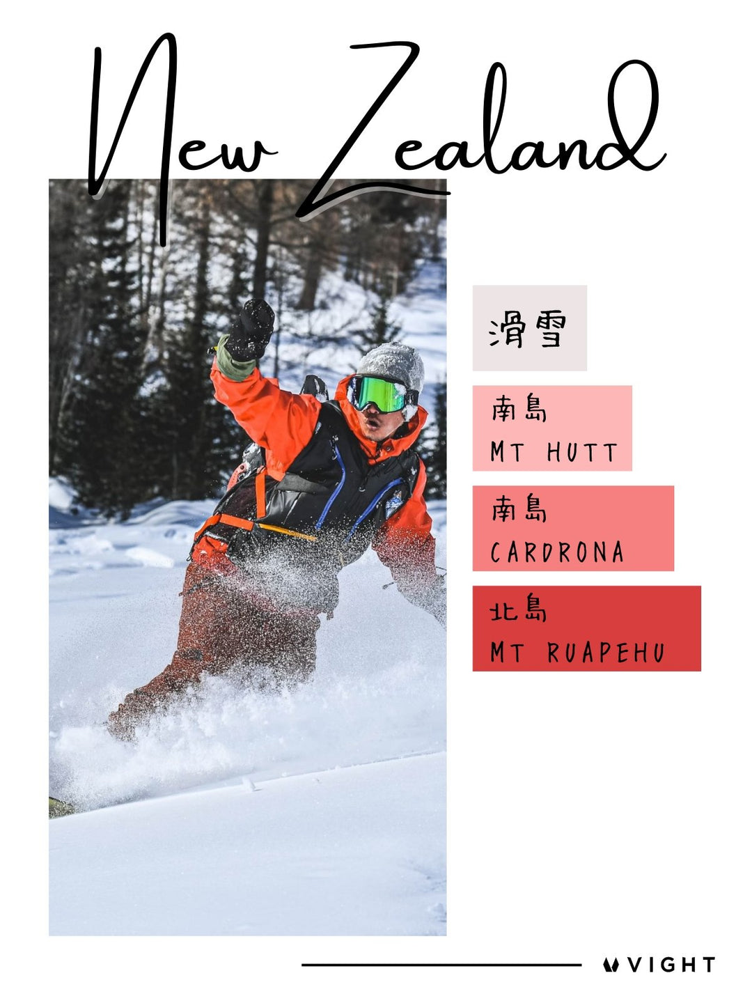 夏天滑雪去，紐西蘭滑雪可以去哪裡？ - VIGHT