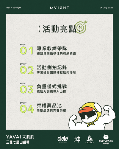 2026TRAIL x STRENGTH YAVAI大肌肌 - VIGHT