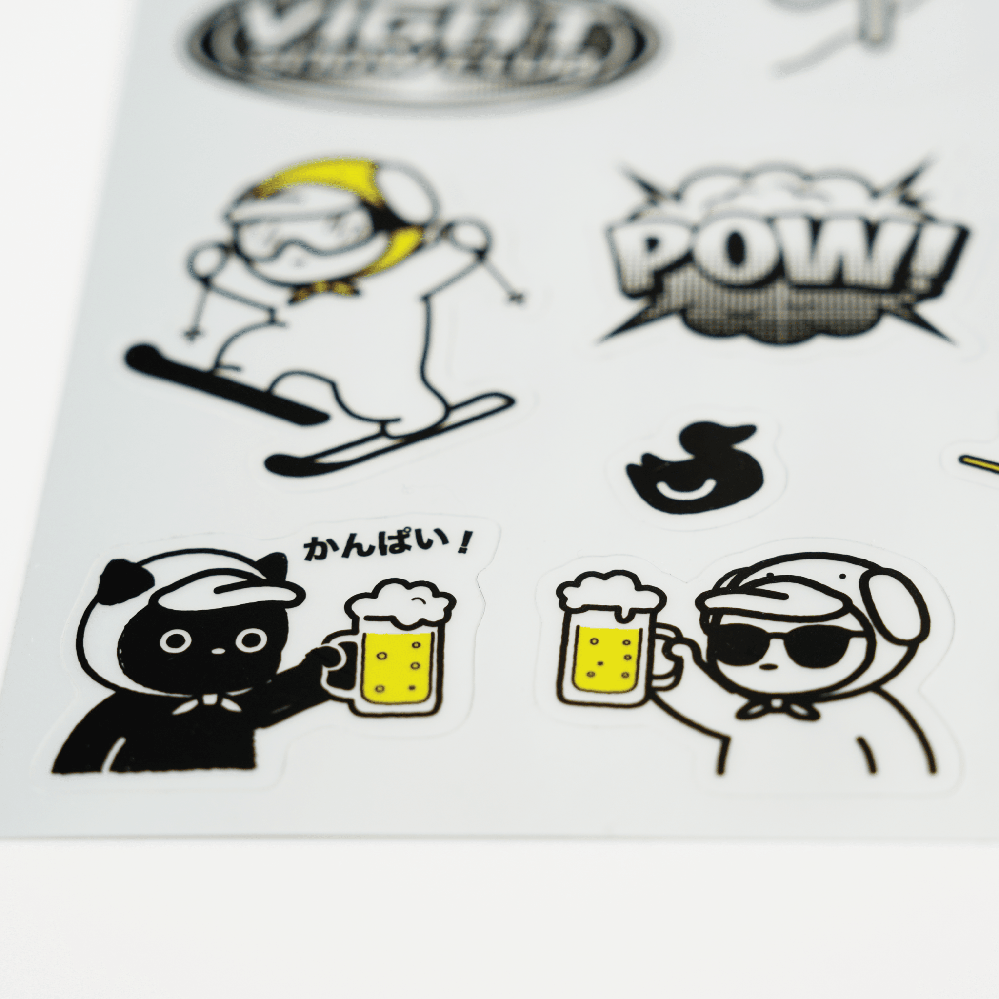 銀箔圖鑑貼紙｜YAVAI鴨白社長 - VIGHT