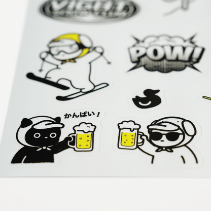 銀箔圖鑑貼紙｜YAVAI鴨白社長 - VIGHT