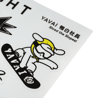 銀箔圖鑑貼紙｜YAVAI鴨白社長 - VIGHT