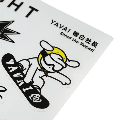 銀箔圖鑑貼紙｜YAVAI鴨白社長 - VIGHT