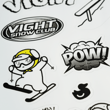 銀箔圖鑑貼紙｜YAVAI鴨白社長 - VIGHT