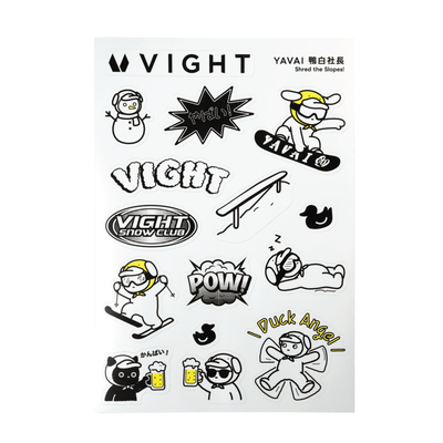 銀箔圖鑑貼紙｜YAVAI鴨白社長 - VIGHT